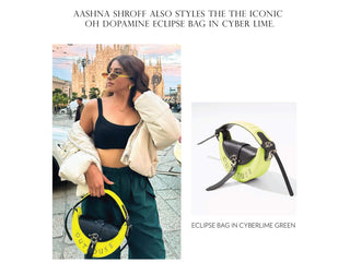 Aashna Shroff Green Eclipse Bag