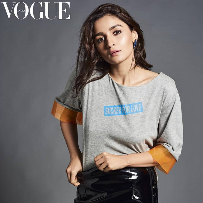 Celebrity Alia Bhatt Wearing Midnight Earrings