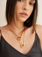 Bolt Layered Gold Pendant