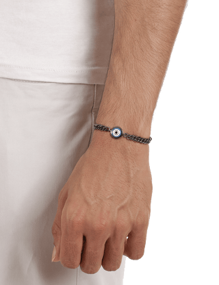 Bracelets for men in gunmetal