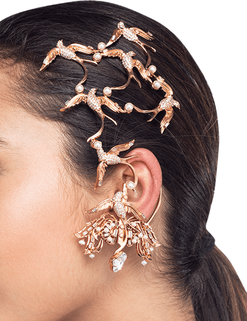 Jewelled sales ear cuff