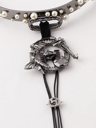 Gunmetal necklace for women