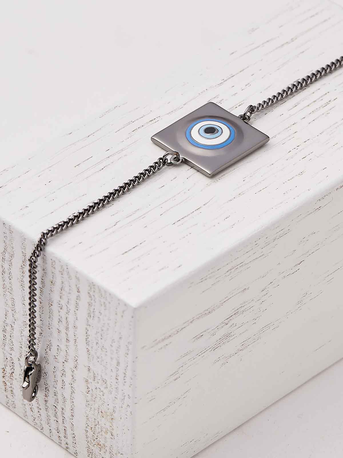 Evil eye charms chain bracelet