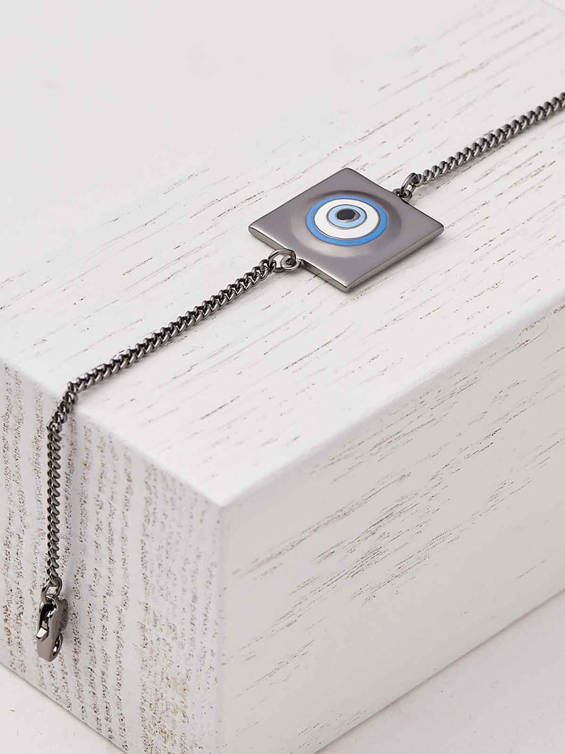 Evil eye charms chain bracelet