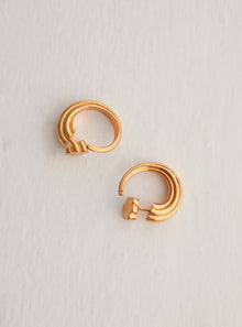 Flora Design Hoop Earrings