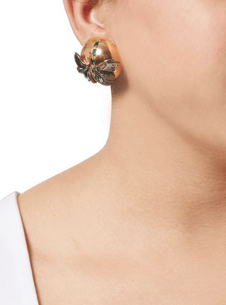Gold butterfly studs earrings for women
