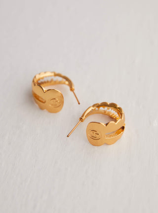 Gold Hoop Earrings by Outhouse