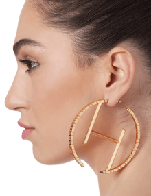 Gold hoop earrings for women
