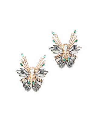 Golden Butterfly Studs Earrings Women