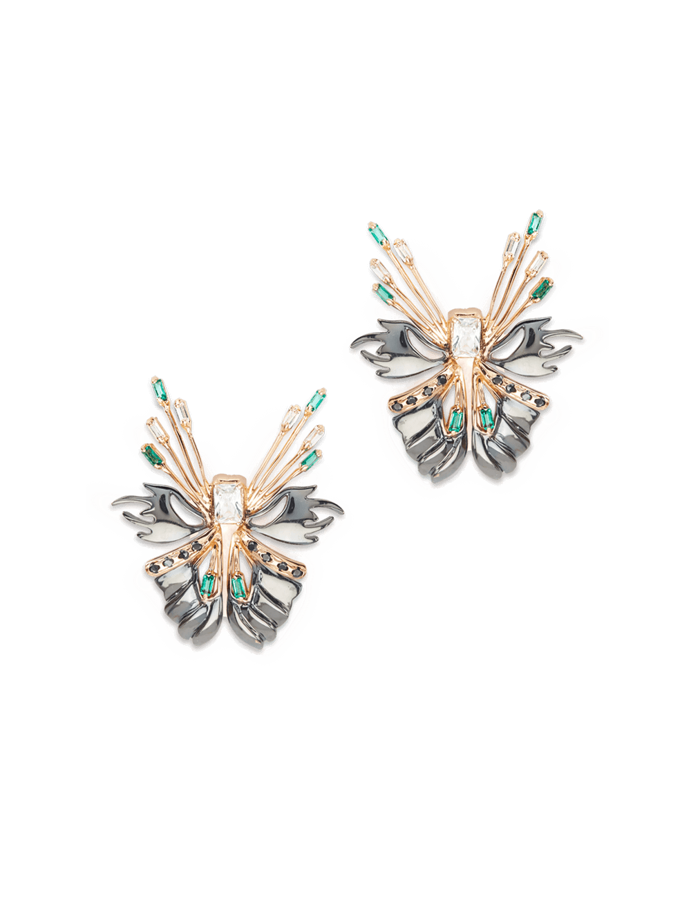 Golden Butterfly Studs Earrings Women