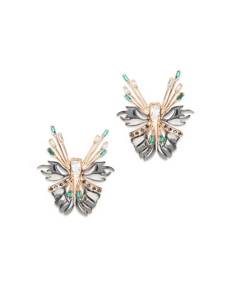 Golden Butterfly Studs Earrings Women