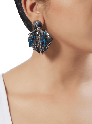 Gunmetal earrings for women