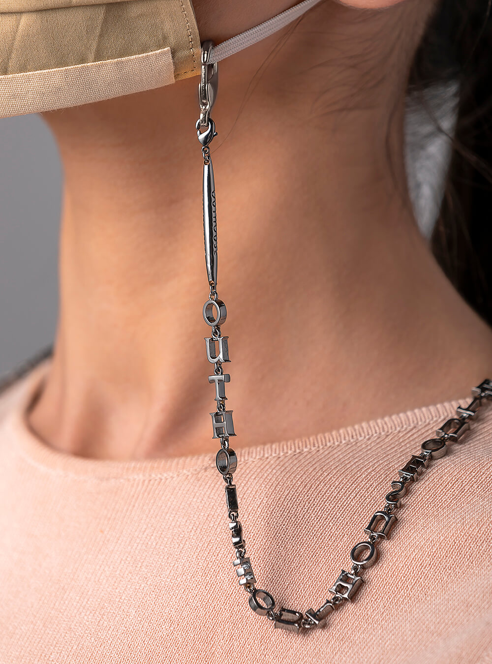 Gunmetal Outhouse Mask Chains
