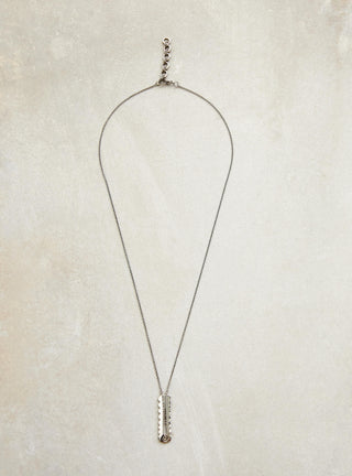Gunmetal Pendant Chain For Men From Outhouse
