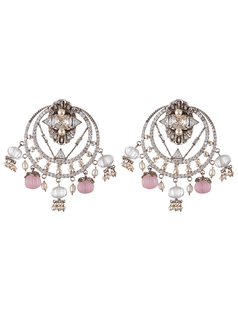Indian wedding crystal earrings