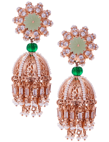 Indian wedding jhumka earrings