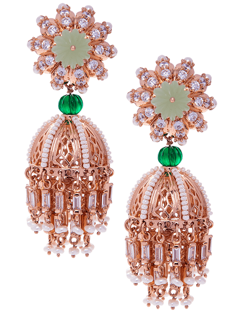 Indian wedding jhumka earrings