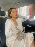 Influencer silver luxury handbag