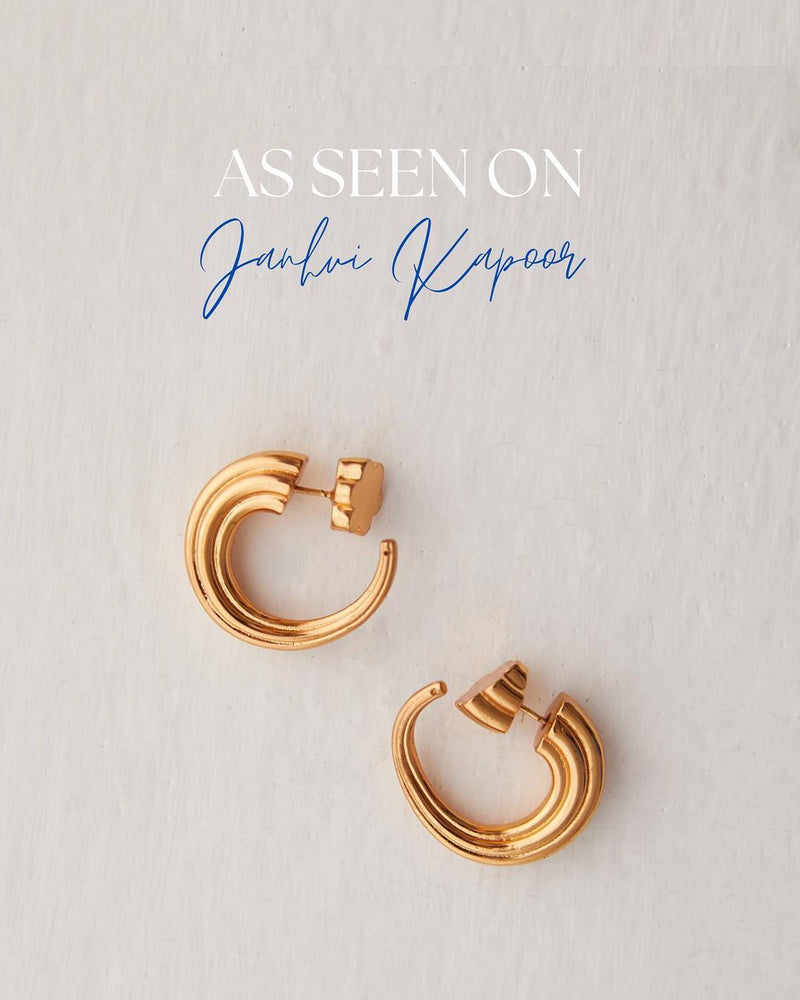 Janhvi Kapoor In OH Poppi Tuscon Hoop Earrings