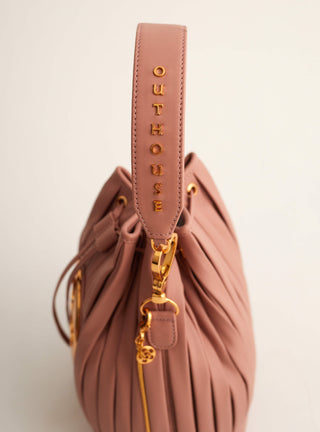 Luxury Pink Bucket Bag