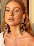 Marina Ruy Barbosa Wearing Palm le Grande Earrings
