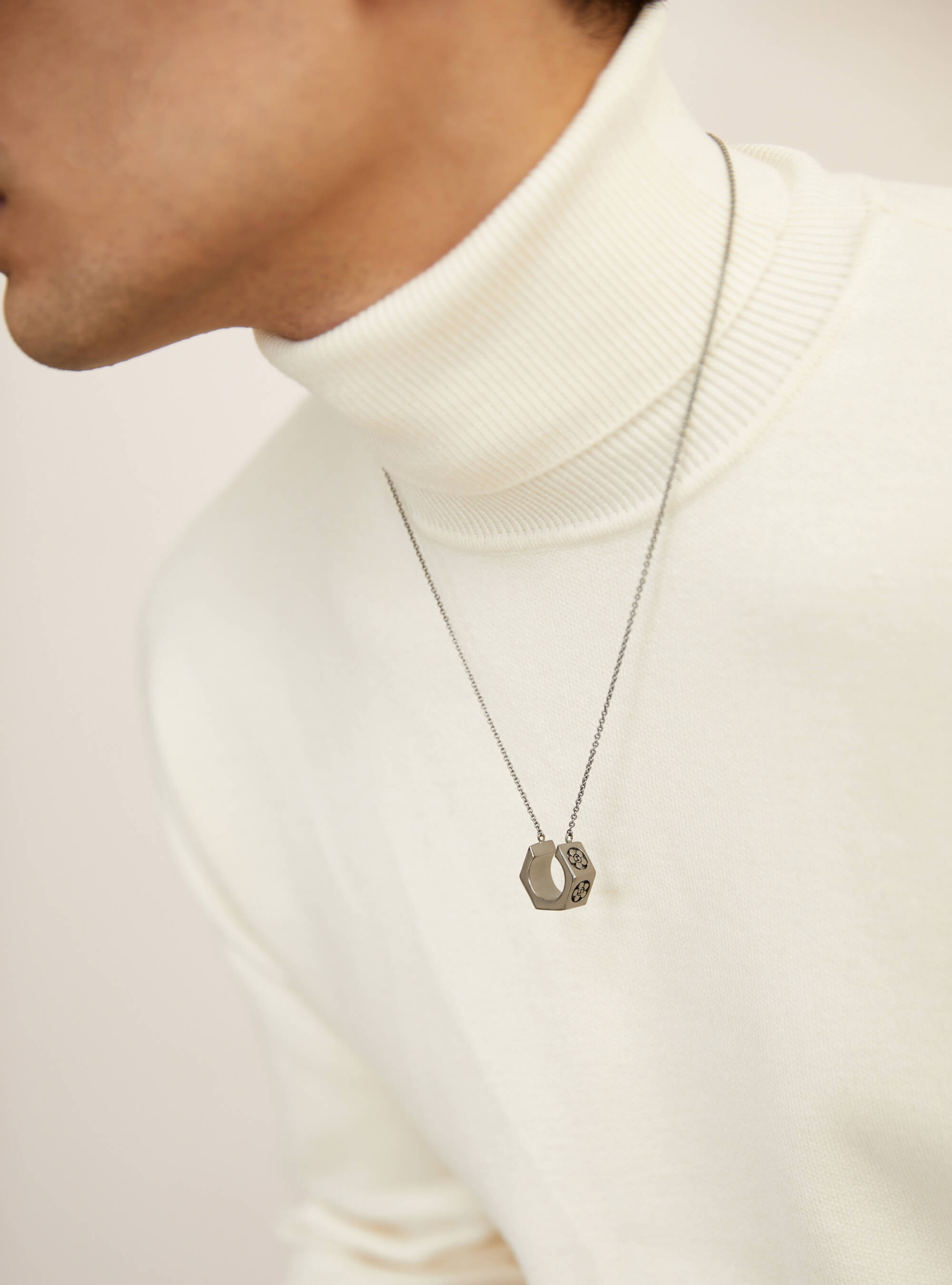 Mens Designer Bolt Pendant