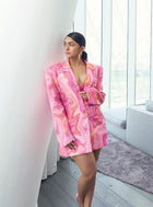 Mrunal Thakur Wearing gold earrings