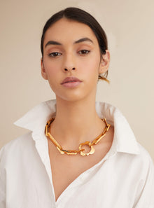 OH Epee Ferrum Link Chain Necklace