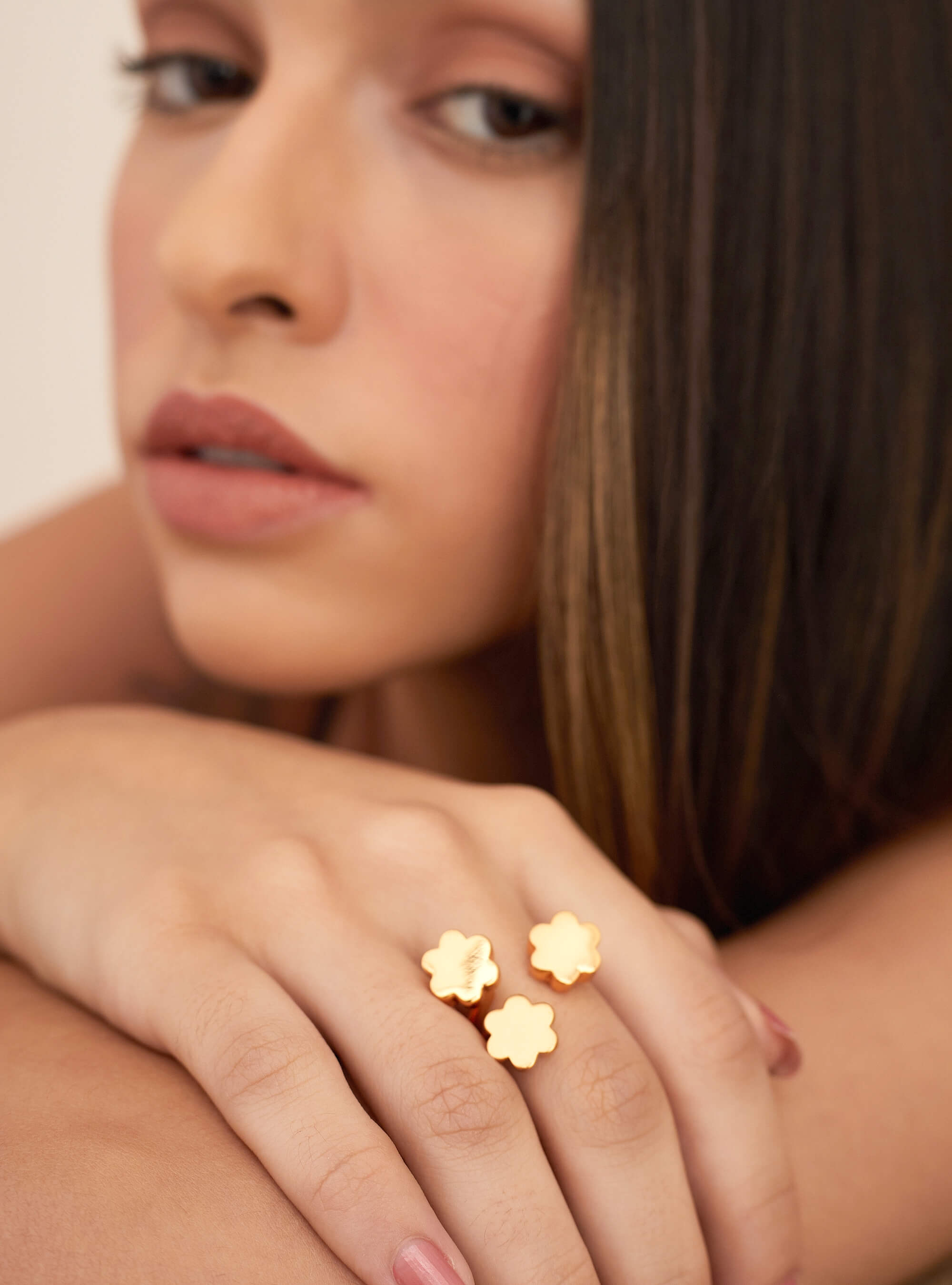 designer gold ring
