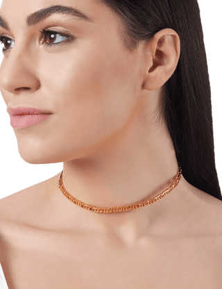 Office wear gold necklace