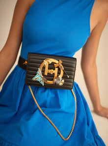 Outhouse Black Cross Body Bag