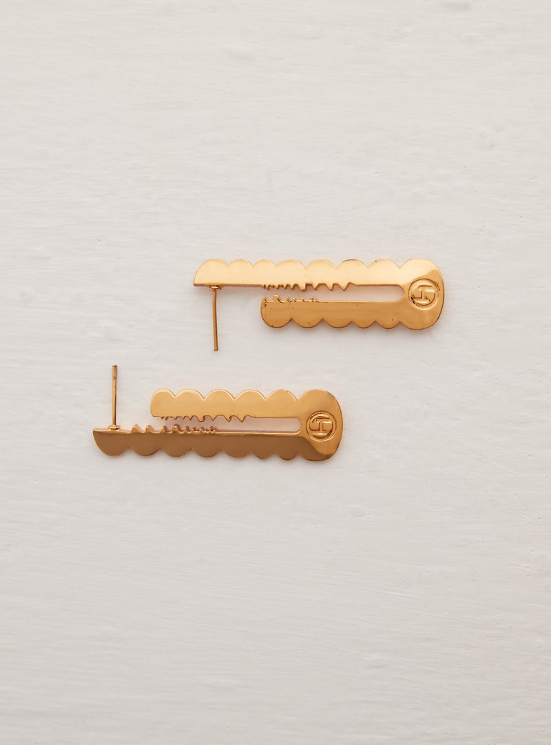 Outhouse Blade Epee Earrings