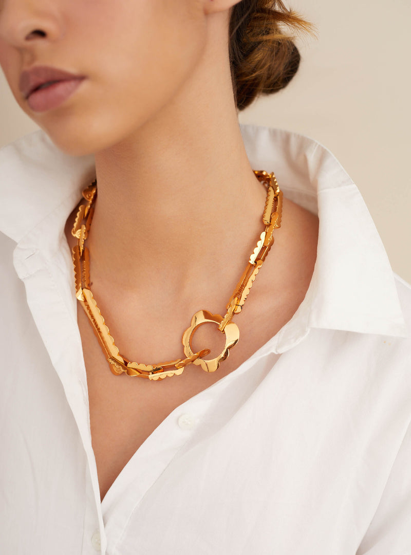 Outhouse Epee Ferrum Link Chain Necklace