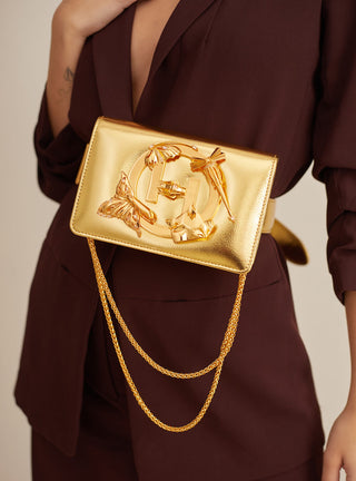 Outhouse Gold Belt Bag