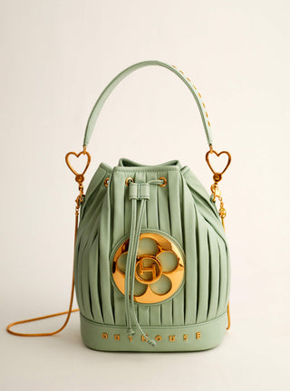 Outhouse Poppy Bucket Bag In Macaron Green