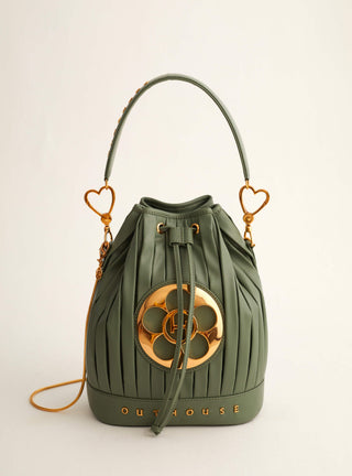 Outhouse PoppyBucket Bag In Fern Green