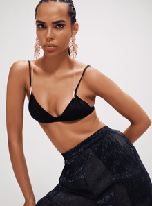 designer long earrings in gold 