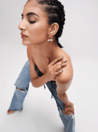 Drip OH River Rose Stud Earrings