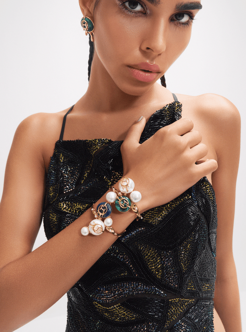 Pearl Handcuff Bracelets 