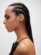 semi precious Lapis stud earrings for women