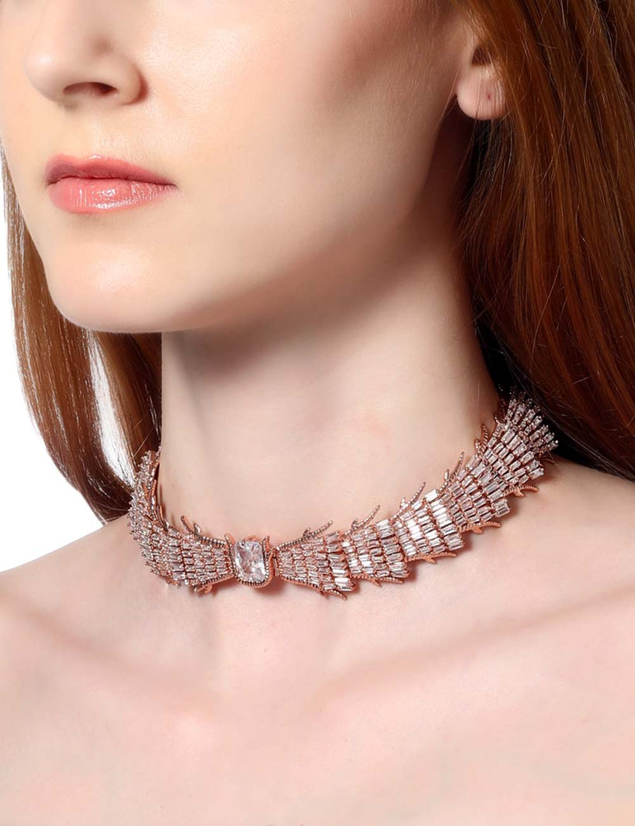 Party Wear Crystal Choker