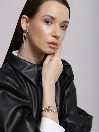 Premium fashion earrings in pearls,  & silver