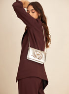 Premium Silver Sling Bag
