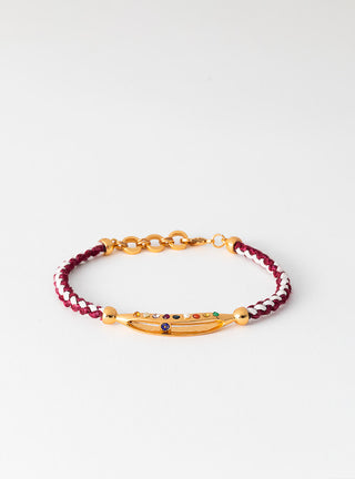 Thread of Love Bracelet in Garnet Maroon