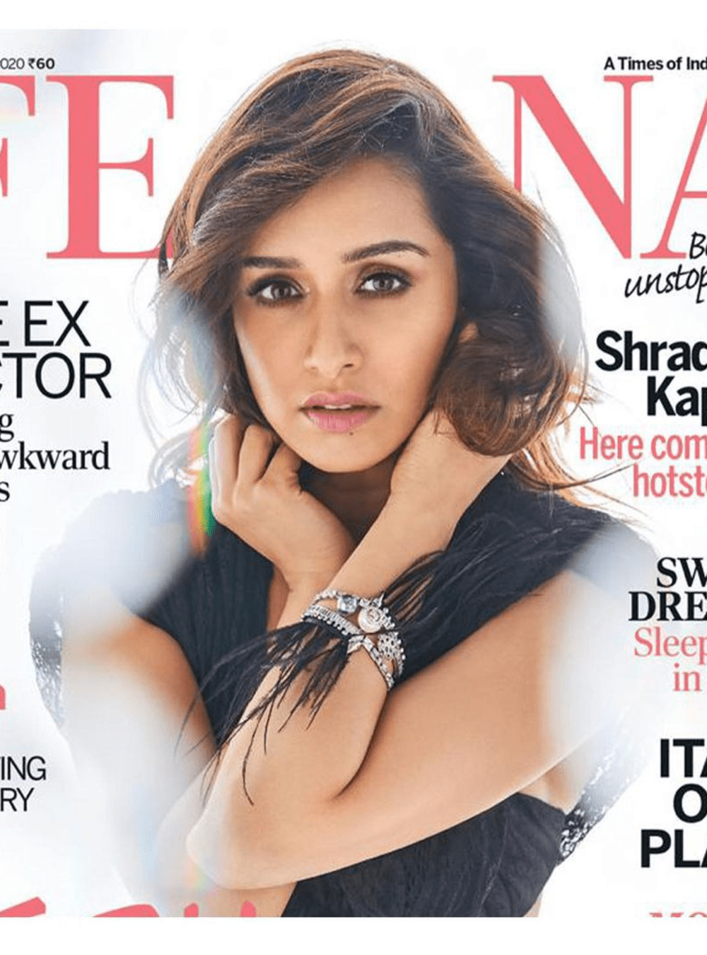 Buy Shraddha Kapoor Wearing OH Celeste Blazar Handcuff Bracelet