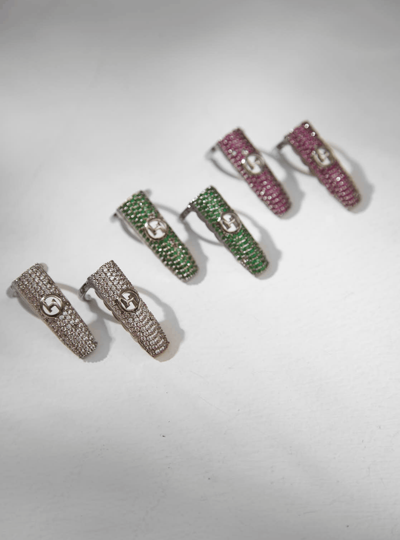 Silver Monogram Fingertip Ring