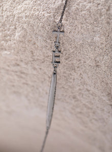 Le Lien Monogram Convertible Lanyard in Gunmetal