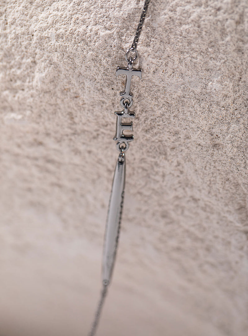 Le Lien Monogram Convertible Lanyard in Gunmetal