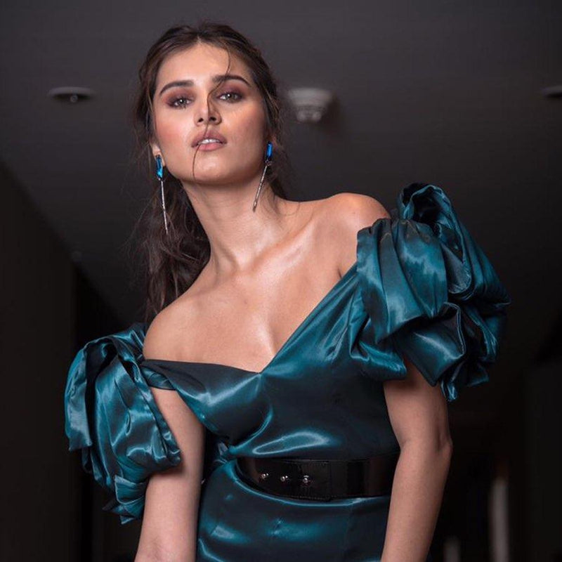 Tara Sutaria celebrity Perito Midnight Earrings