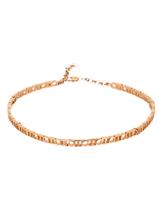 Choker necklace jewellery in gold